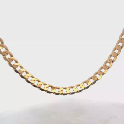 9ct yellow gold curb chain 47.6g (sh27488b)