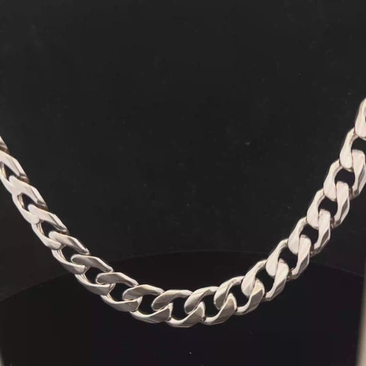 Silver curb chain 148.7g (sh27815b)