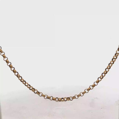9ct yellow gold belcher chain 14.5g (sh26606b)