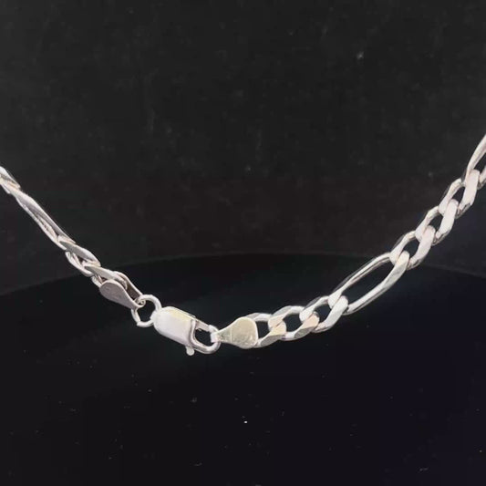 Silver figaro chain  38.1g (sh27225B)