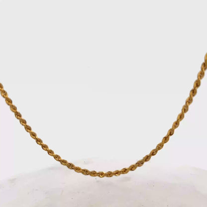 9ct yellow gold rope chain 5.7g (sh27397b)