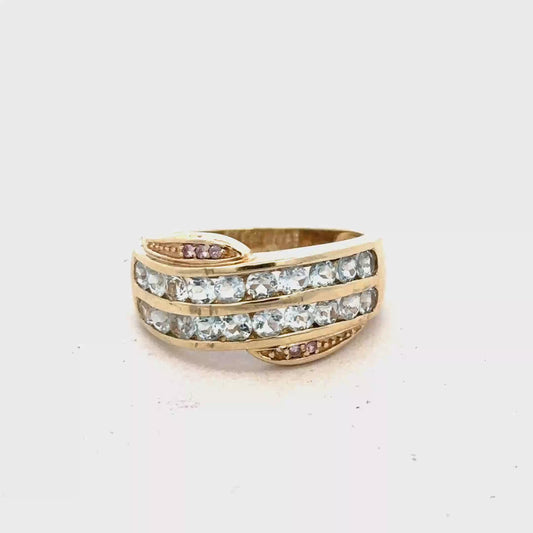 9ct yellow gold ring sh27813b