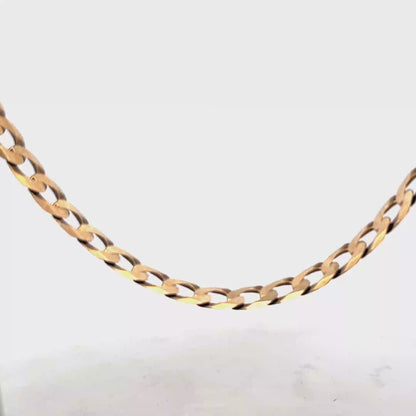 9ct yellow gold curb chain 30.1g (sh27230b)