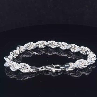 Silver rope bracelet 13.8g (sh24967l)