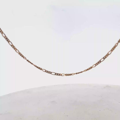 9ct yellow gold figaro chain 4.1g (sh26917b)