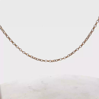 9ct yellow gold belcher chain 5.2g (sh26877b)