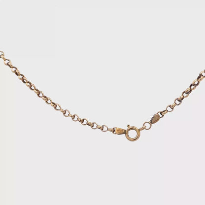 9ct yellow gold belcher chain 5.6g (sh27814b)