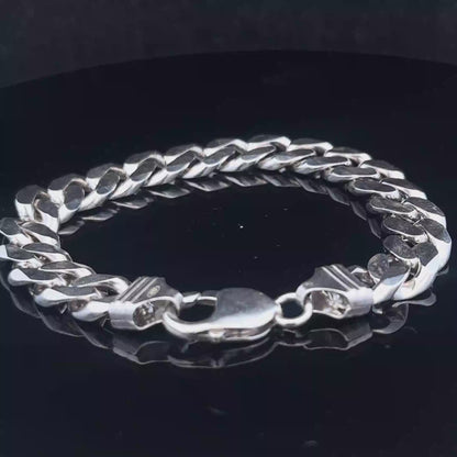 Silver curb bracelet 37.4g (sh27204b)