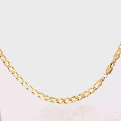 9ct yellow gold curb chain 15.9g (sh25865l)
