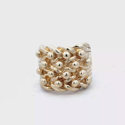 9ct yellow gold keeper ring size X1/2 (sh25973l)