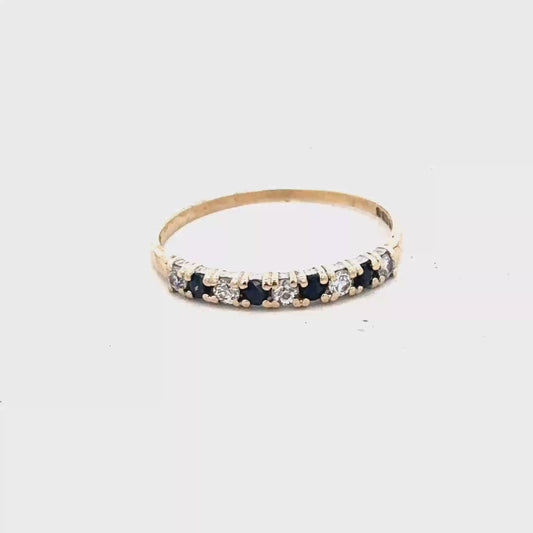 9ct yellow gold ring size N1/2 (sh25782l)