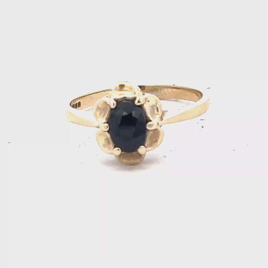 9ct yellow gold ring size P1/2 (sh25877l)
