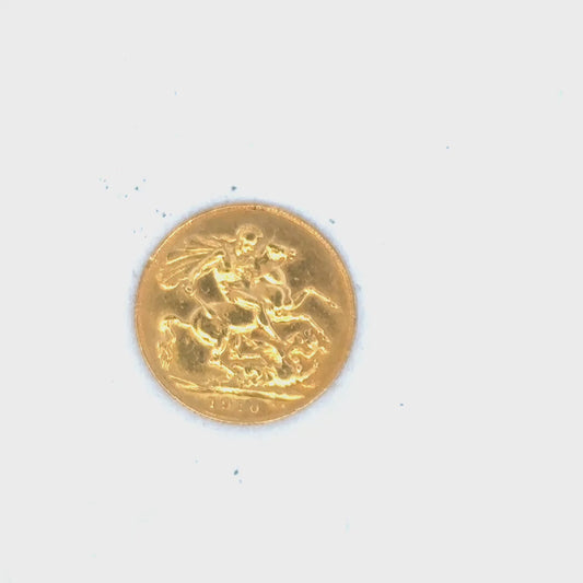 1910 full sovereign coin 8g (sh26415b)