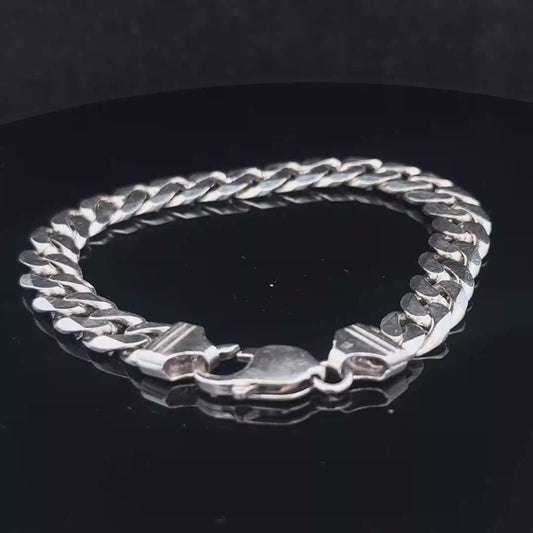 Silver curb bracelet 31.5g (sh25669l)