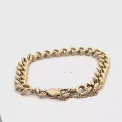 9ct yellow gold bracelet 32g (sh27590b)