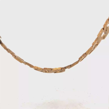 9ct yellow gold chain 117.6g (sh28155b)