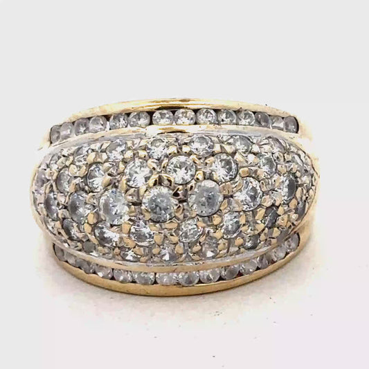 9ct yellow gold ring size U (sh27145b)