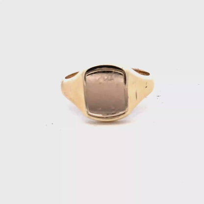 9ct yellow gold masonic ring  27824b