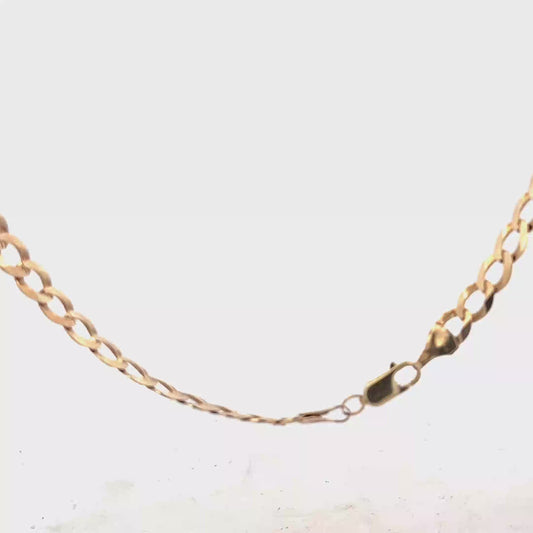9ct yellow gold curb chain 14.9g (sh28154b)