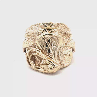 9ct yellow gold saddle ring size V1/2 (sh27836b)