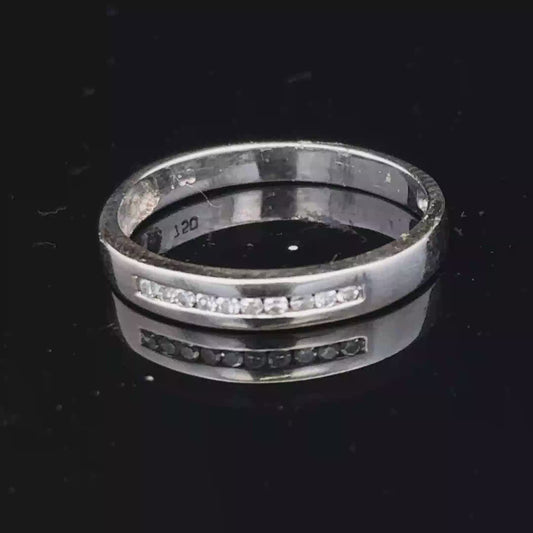18ct white gold diamond half eternity ring sh26690b