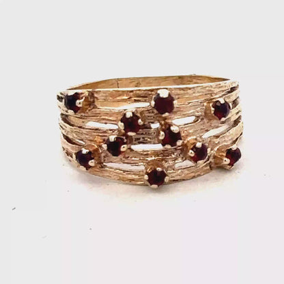 9ct yellow gold ring sh27026b
