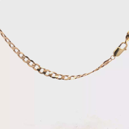 9ct yellow gold curb chain 19.3g (sh27821b)