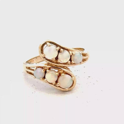 9ct yellow gold ring size M (sh28046b)