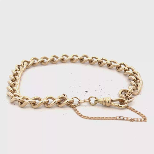 9ct yellow gold bracelet 18.7g (bb2122b)