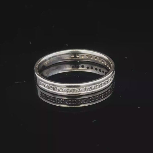 9ct white gold diamond ring size N (sh25871l)
