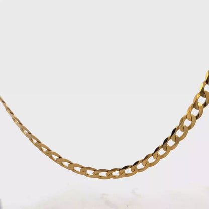 9ct yellow gold curb chain 26.5g (sh27112b)