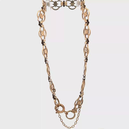 9ct yellow gold bracelet 5.7g (sh26740b)