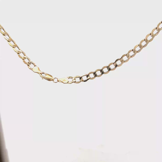 9ct yellow gold curb chain 6g (sh28153b)