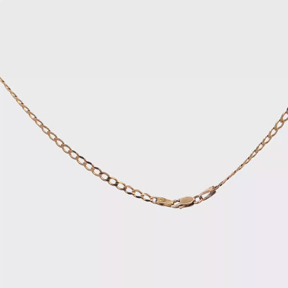9ct yellow gold curb chain 4.4g (sh27781b)
