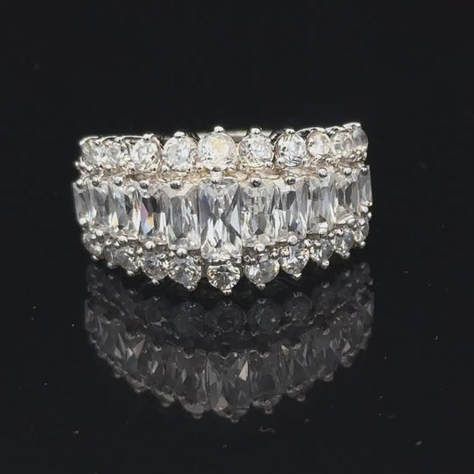 Silver ring size P (sh26541b)