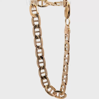 9ct yellow gold bracelet 7.4g (sh26099b)