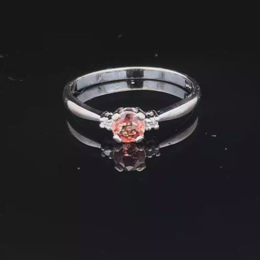 18ct white gold diamond ring size M1/2 (sh27953b)