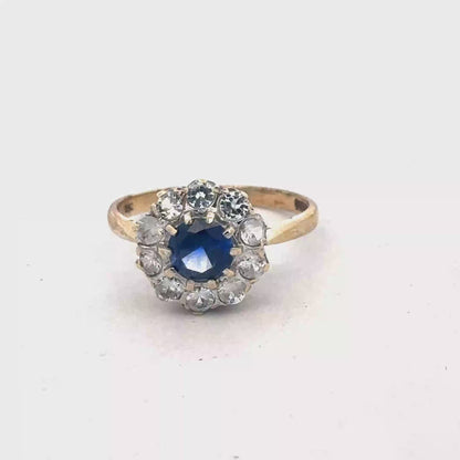 9ct yellow gold ring size N (sh27061b)