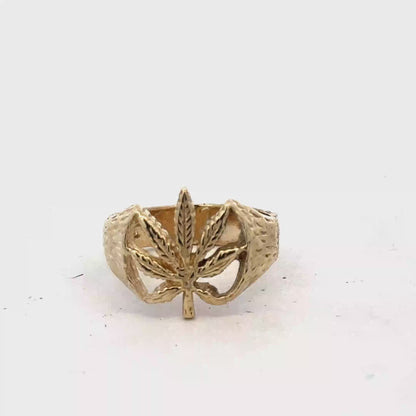 9ct yellow gold ring size U1/2 (sh27363b)