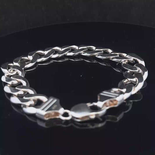 Silver curb bracelet 48g (bb2158b)