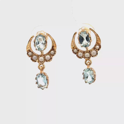 9ct yellow gold earrings 2.8g (sh28078b)