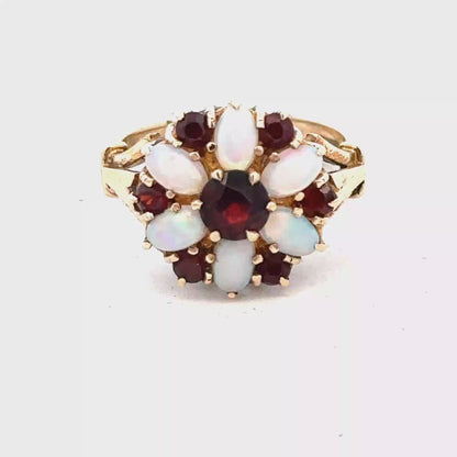 9ct yellow gold ring size N (sh28045b)
