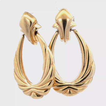 9ct yellow gold earrings 5.6g (sh25919l)