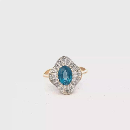 9ct yellow gold diamond ring sh27796b