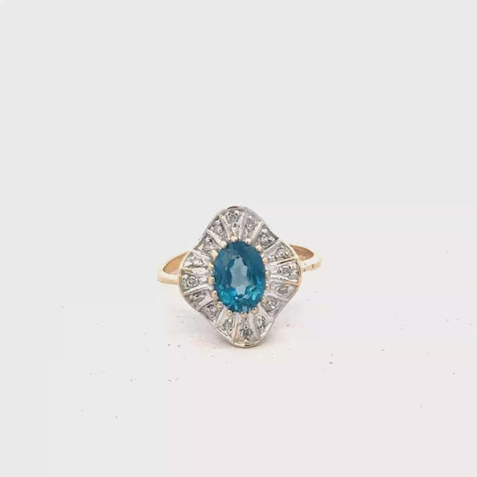 9ct yellow gold diamond ring sh27796b