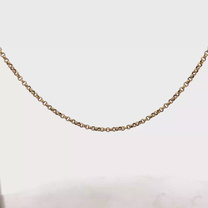 9ct yellow gold belcher chain 8.6g (sh26996b)