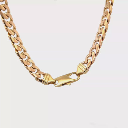 9ct yellow gold cuban link bracelet sh27911b