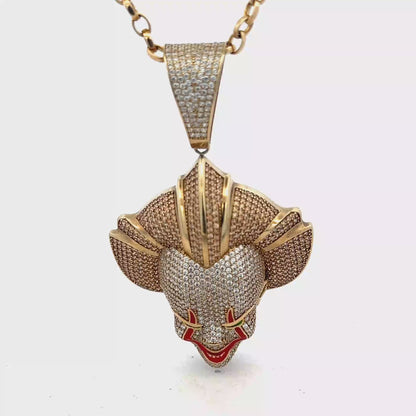 9ct yellow gold joker pendant 26.9g  (sh25058l)