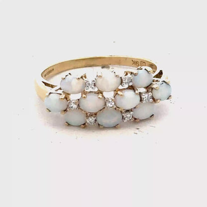 9ct yellow gold ring size Q (sh28064b)