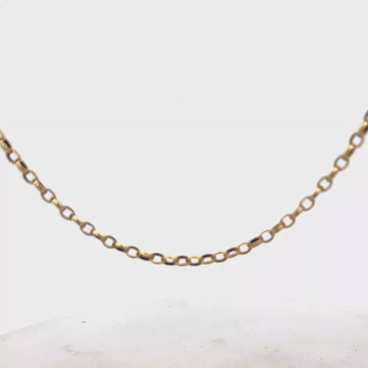 9ct yellow gold belcher chain 10.8g (sh25751l)